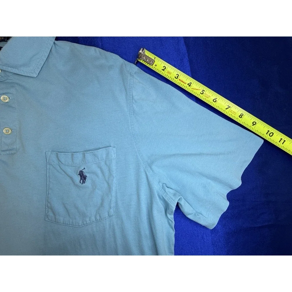 Polo Ralph Lauren Men's Large Classic Fit Light Blue Short Sleeve Polo